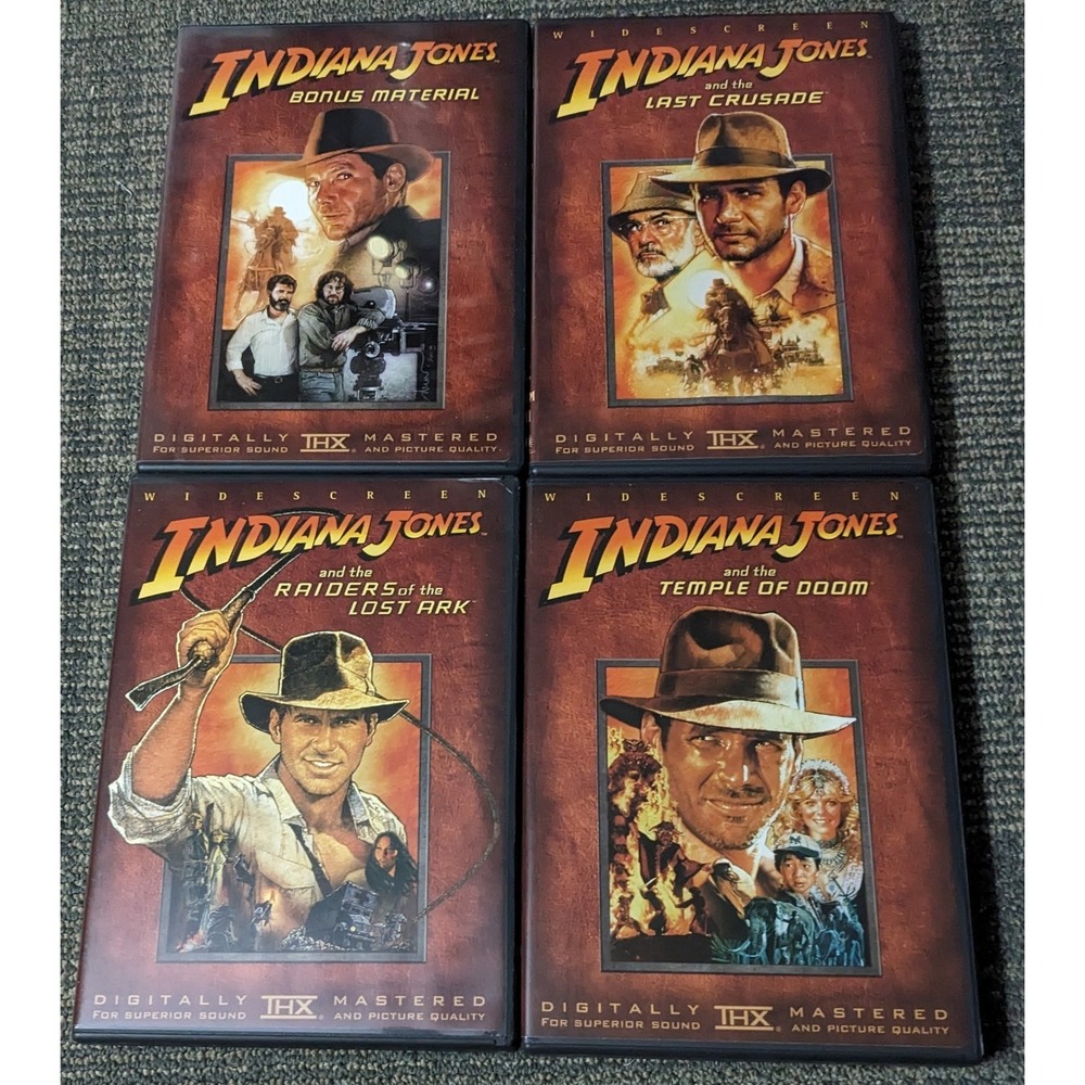 The Adventures of Indiana‎ Jones Complete DVD Movie Collection 4 DVD Box Set